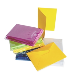 Color Vellum Folded Cards 10/10 Packages 