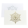 Gold and Silver Embossed Snowflake Cards - OLD-FIRSTC21