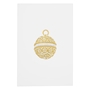 Gold &amp; Silver Filigree Ornament Card - OLD-FIRSTC2987