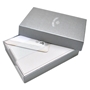 Classic Plain Edge Note Card Silver Box - OCM630PE