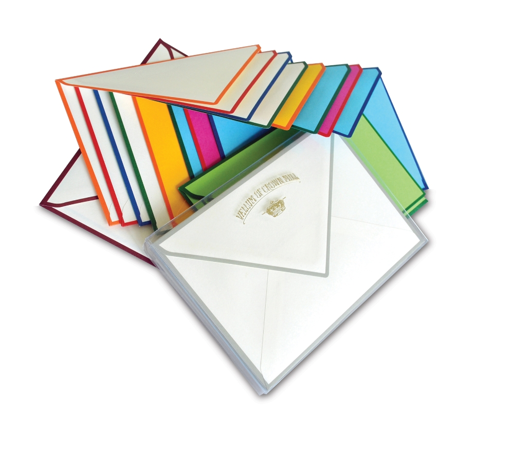 Original Crown Mill Stationery - Color Edge Note Cards #OLD-OCM-CE