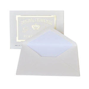 Pure Cotton Envelopes 25pk (for A5 Pad or Note Cards) Original Crown Mill, Cotton, envelopes, OCM