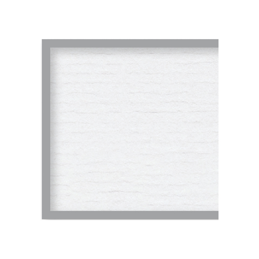 laid white/silver edges