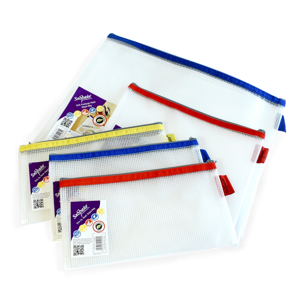 Snopake Zippa Bag Formato A4 – Pacco Da 25 Bustine Trasparenti Con Cerniera – Ideali Per Organizzare Documenti, Viaggi E Oggetti Bagnati