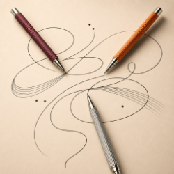 Recife Iron Age Gotham Scribe Rollerball Pens