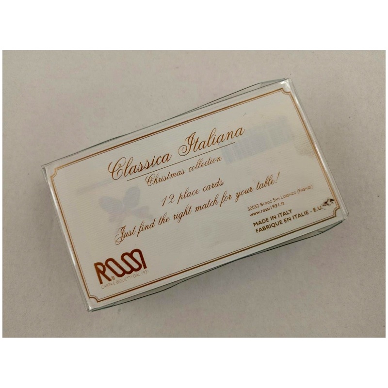 Rossi 1931 Christmas Place Cards Box of 12 Winterberry - SPN784B